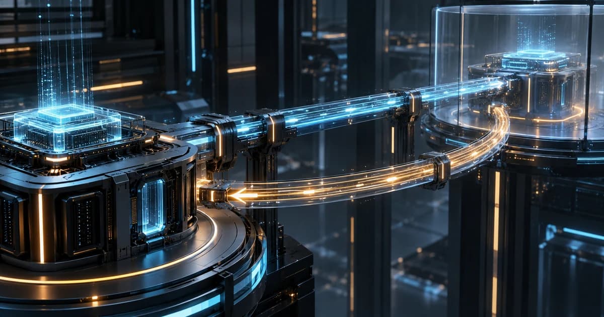 Futuristic computation platforms linked by forward and return data paths for a reversible Fable migration