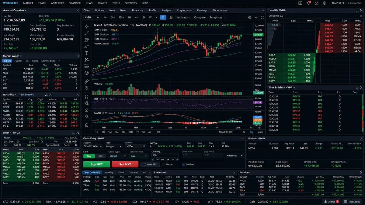 Seedream 5.0 Pro generated trading terminal interface