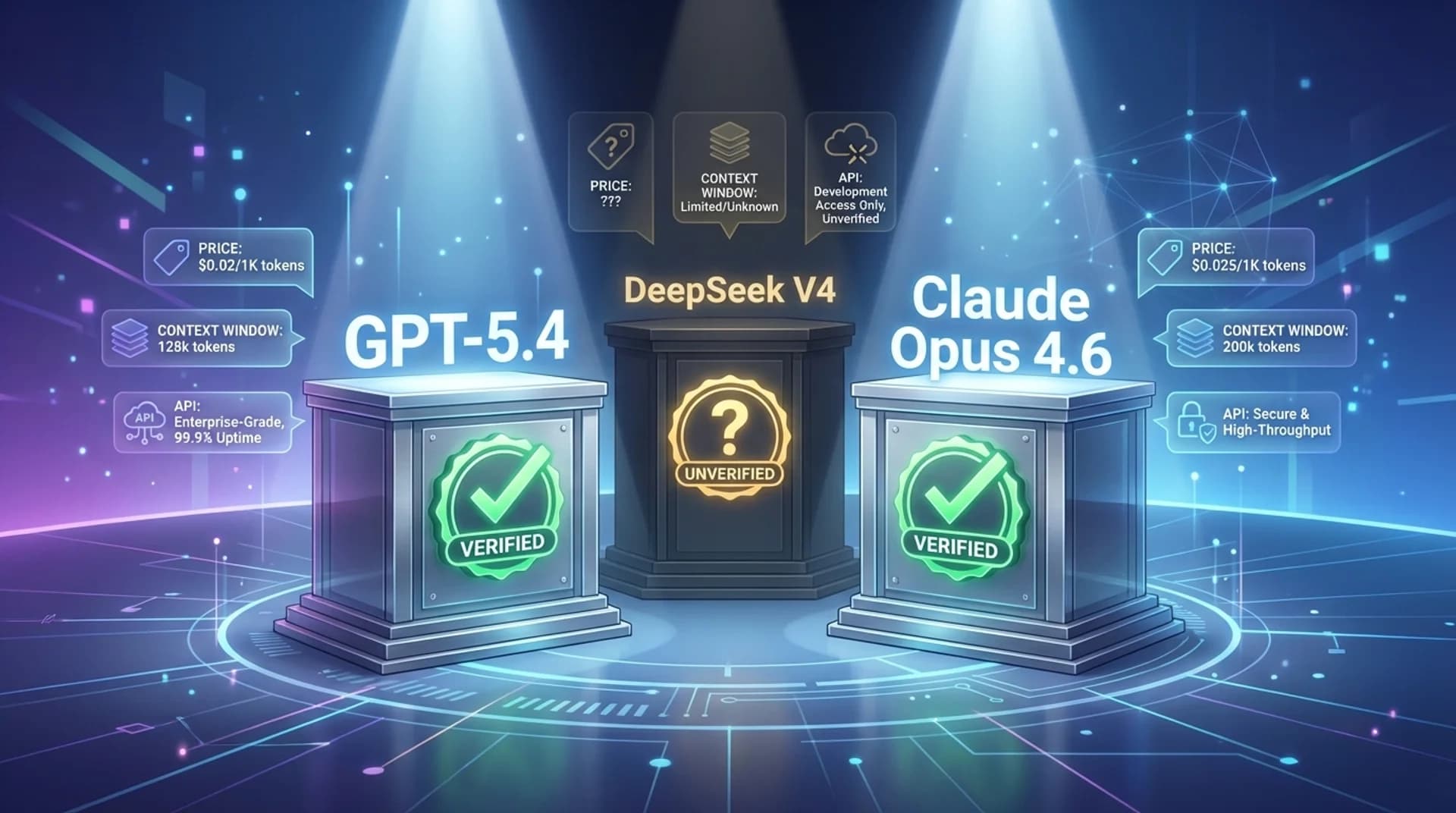 DeepSeek V4 vs GPT-5.4 vs Claude Opus 4.6：2026年3月官方验证对比