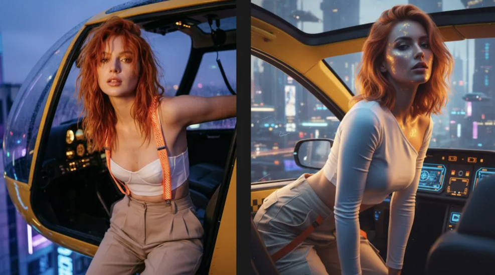 Comparison: Nano Banana 2 (left) vs Nano Banana (right) showing enhanced realism