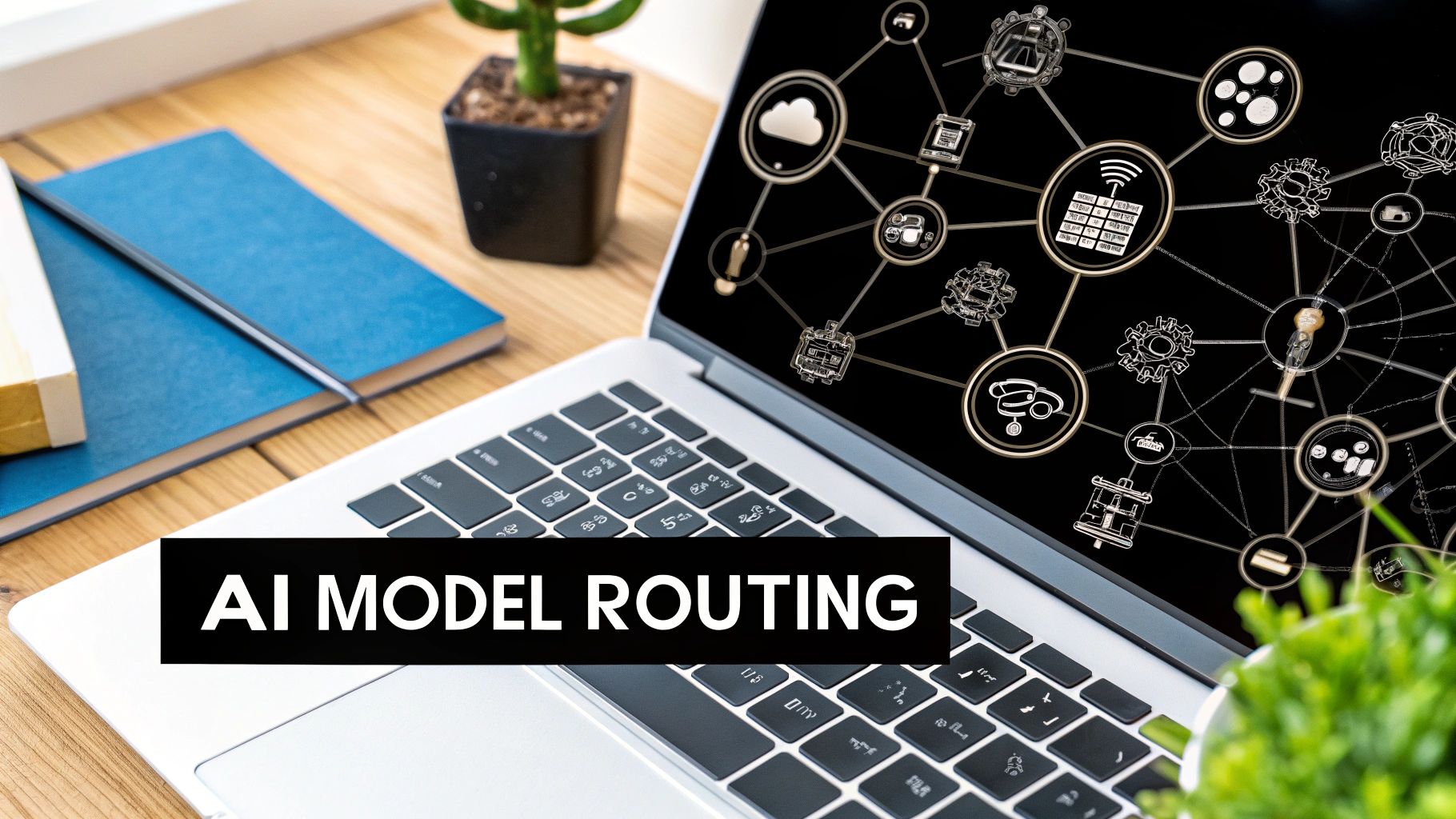 AI Model Routing Illustration