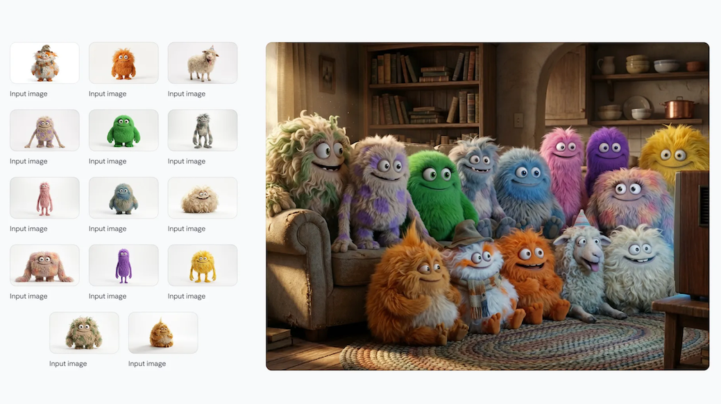 Consistent characters and objects across a series example